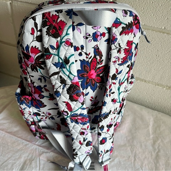 Set 2 Vera Bradley Essential Large Backpack  Vineyard Floral + Zip ID & Lanyard - Picture 7 of 16
